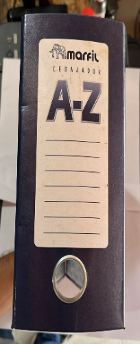 CARPETA LEGAJADORA A-Z 1/2 OFICIO
